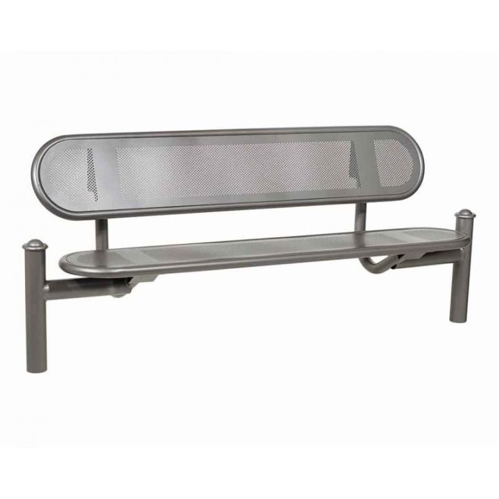 Banc Estoril gris Procity pommeaux Agora