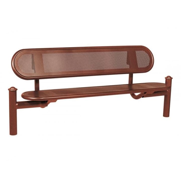 Banc Estoril Aspect Corten pommeaux Agora
