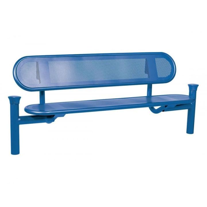 Banc Estoril bleu RAL 5010 pommeaux Forum