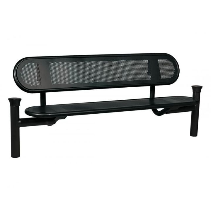 Banc Estoril noir RAL 9005 pommeaux Forum