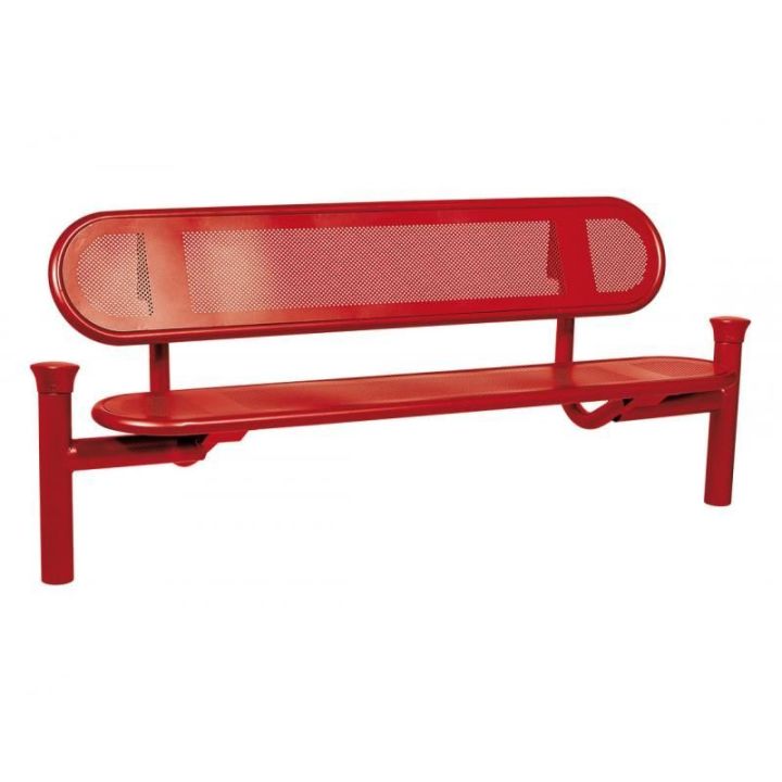 Banc Estoril rouge RAL 3004 pommeaux Forum