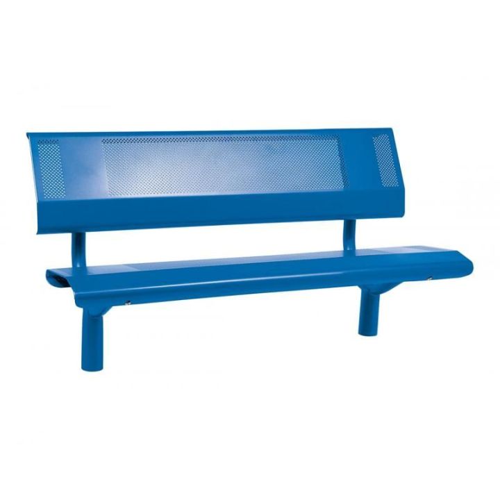 Banc Oslo bleu RAL 5010 1500 mm