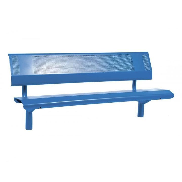 Banc Oslo bleu RAL 5010 1800 mm