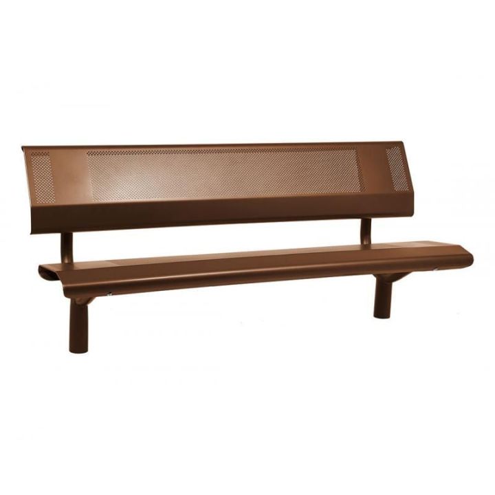 Banc Oslo brun RAL 8017 1800 mm