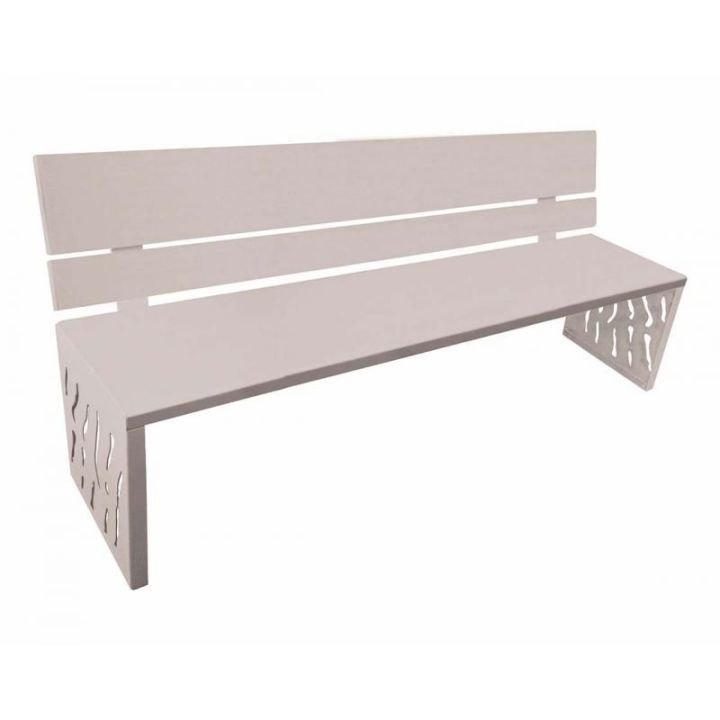Banc Venise acier gris RAL 7044