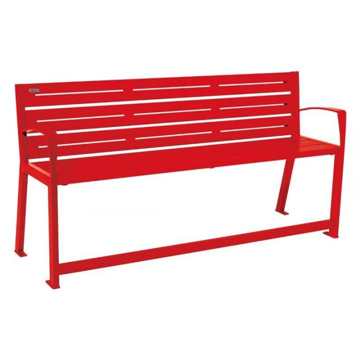 Banc public Silaos® spécial sénior rouge RAL 3020