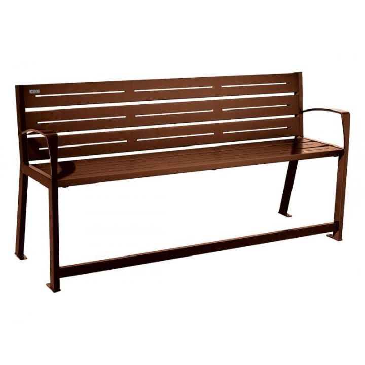 Banc public Silaos® spécial sénior Aspect Corten