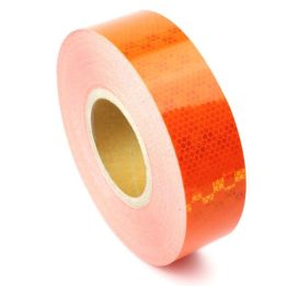 Bande réfléchissante microprismatique orange
