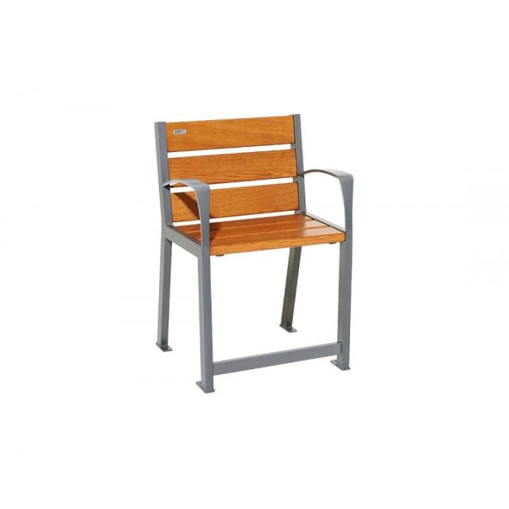 Fauteuil Silaos® pour sénior gris Procity chêne clair