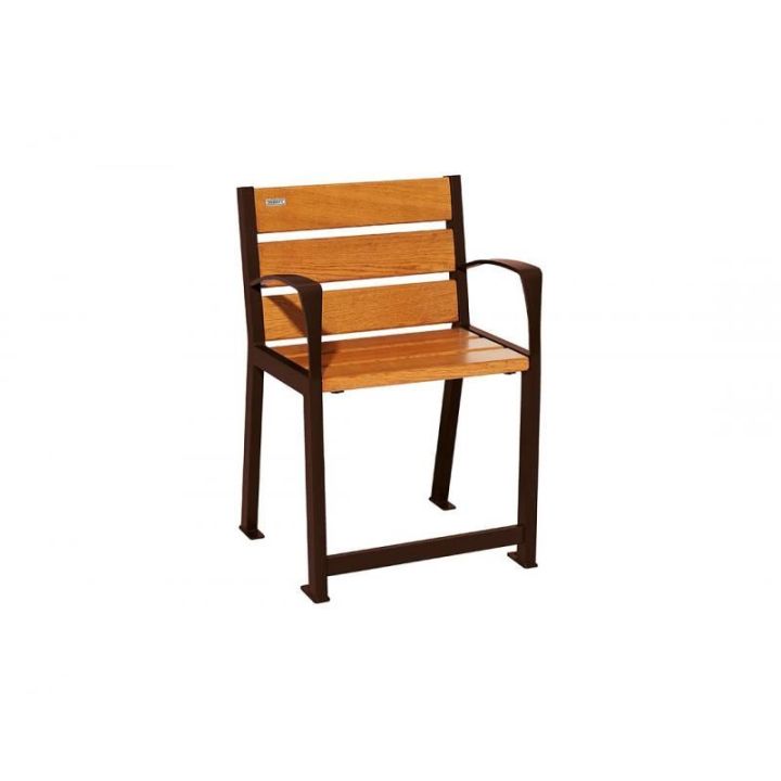 Fauteuil Silaos® pour sénior brun RAL 8017 chêne clair