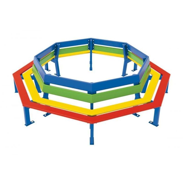 Banc tour d'arbre Silaos® Junior version maternelle hauteur d'assise 27 cm