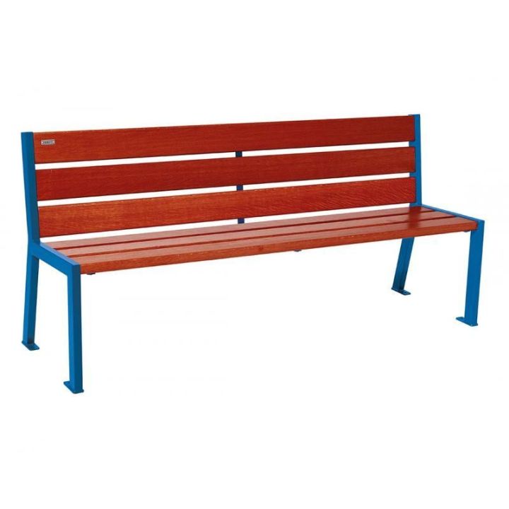 Bleu RAL 5010 - Acajou - 1800 mm