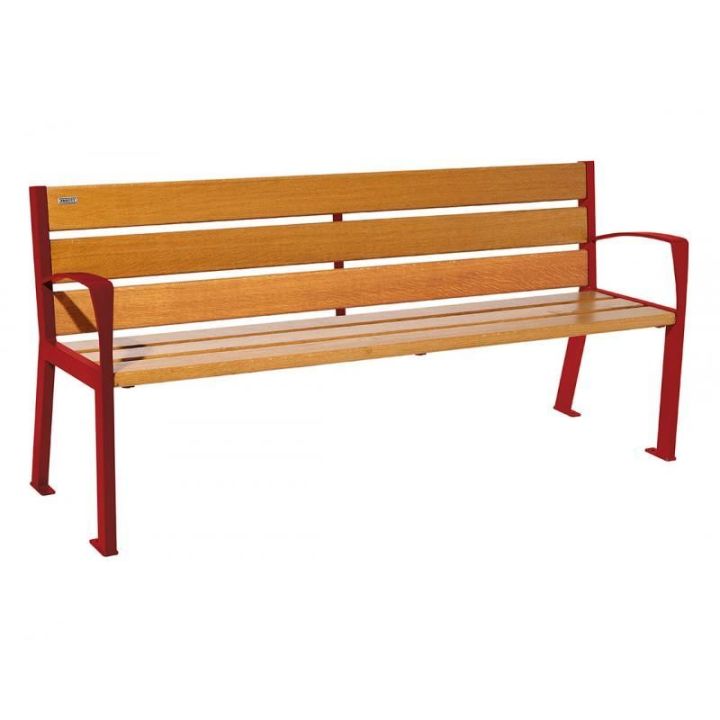 Rouge RAL 3004 - Chêne clair - 1800 mm