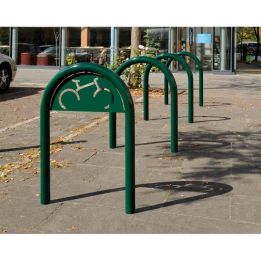 Arceau vélos Trombone Ø 60 mm avec signalétique