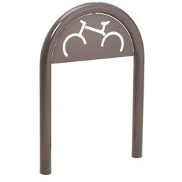 Arceau vélos Trombone Ø 60 mm avec signalétique