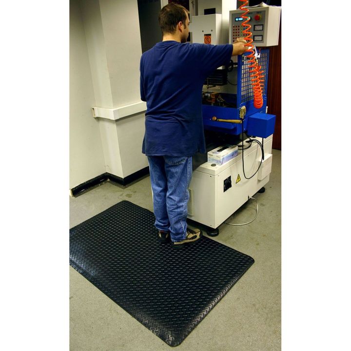 Tapis anti fatigue premium tôle diamant, DECKPLATE