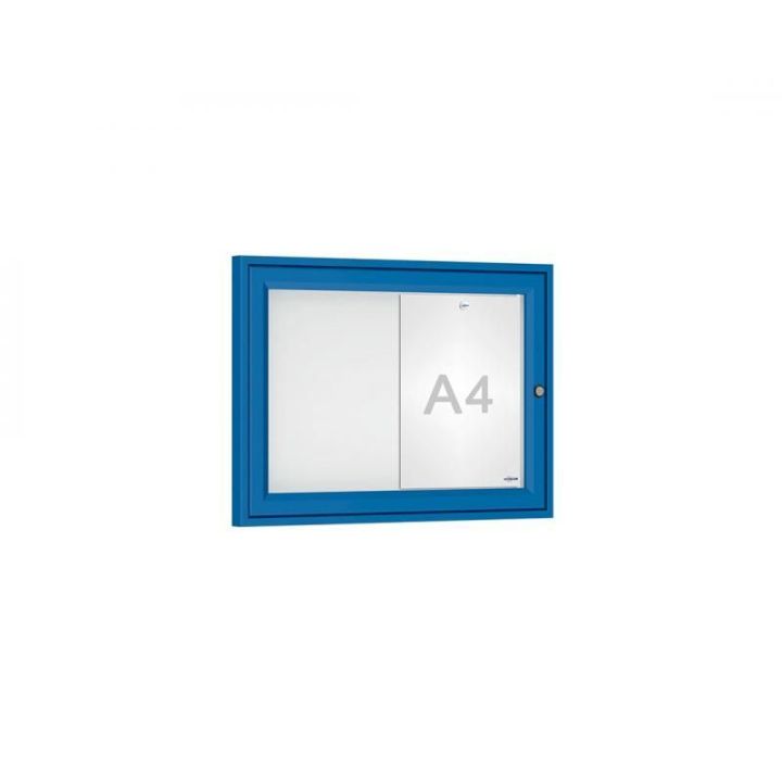 2 A4, bleu RAL 5010
