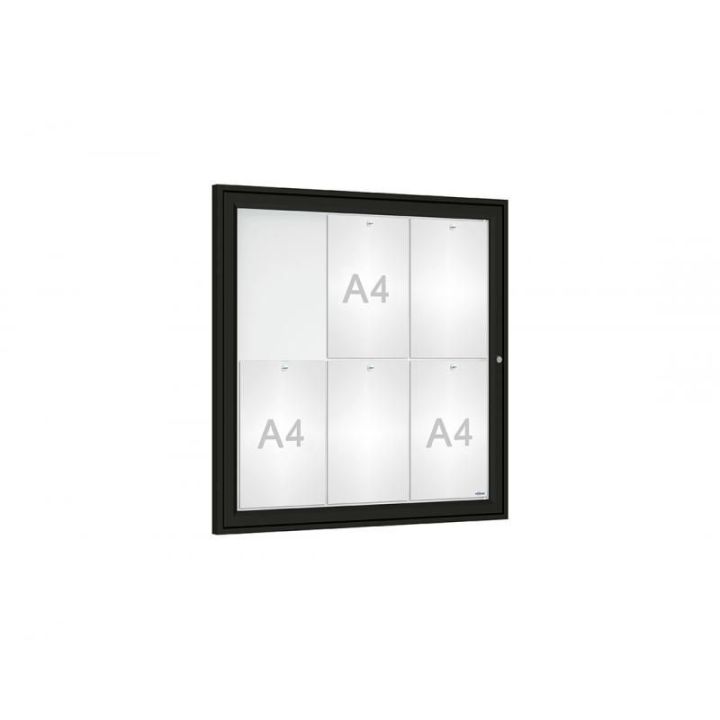 6 A4, noir RAL 9005