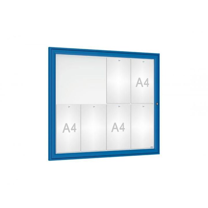 8 A4, bleu RAL 5010