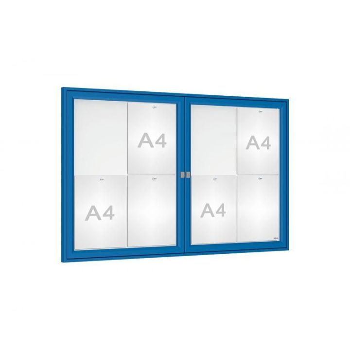 8 A4, bleu RAL 5010