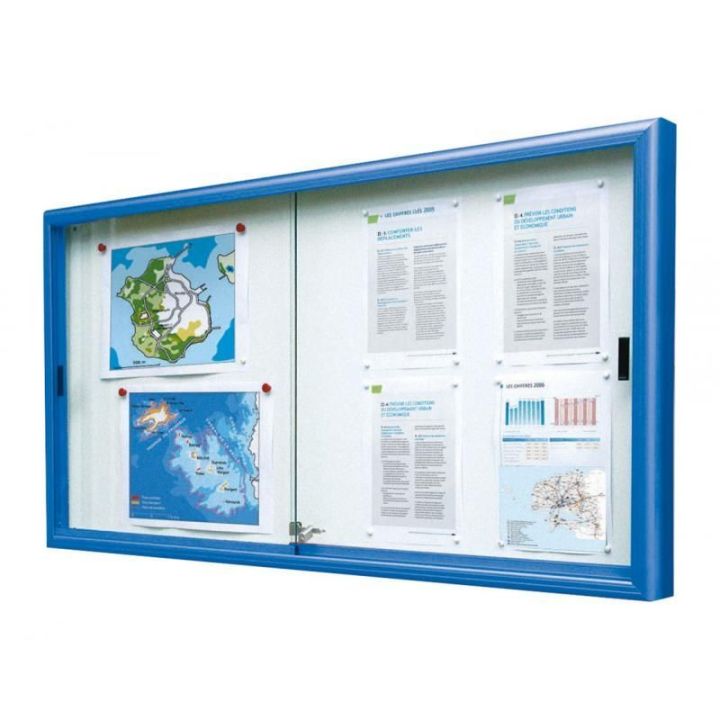 Vitrine coulissante.