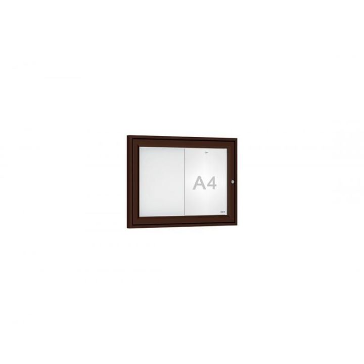 Vitrine "Référence" 2 A4 brun RAL 8017
