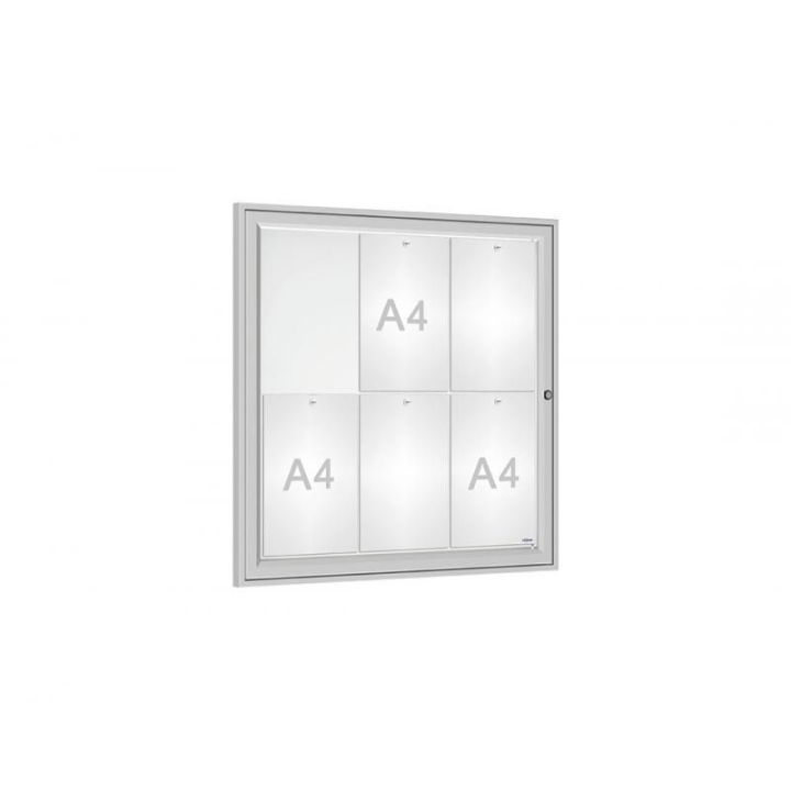 Vitrine "Référence" 6 A4 anodisé