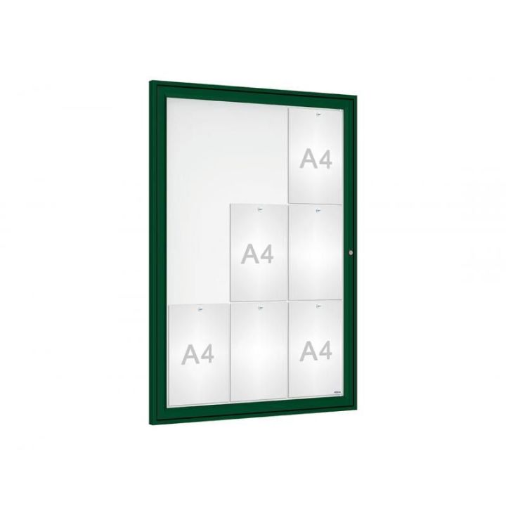 Vitrine "Référence" 9 A4 vert RAL 6005