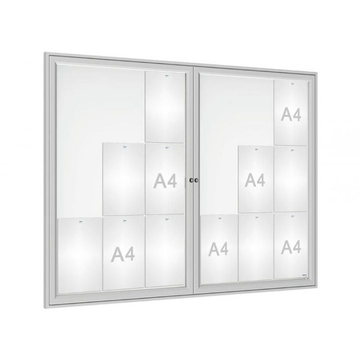 Vitrine "Référence" 18 A4 anodisé