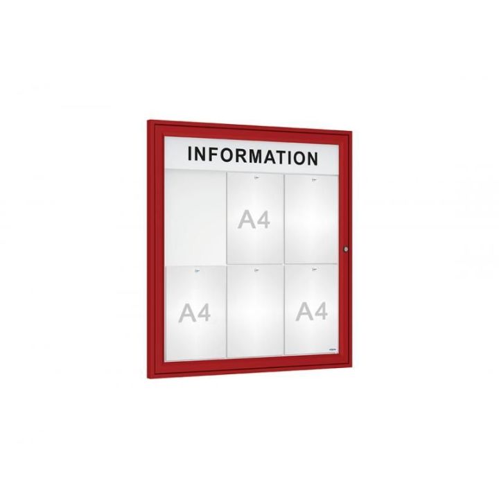 6 A4 - rouge RAL 3004