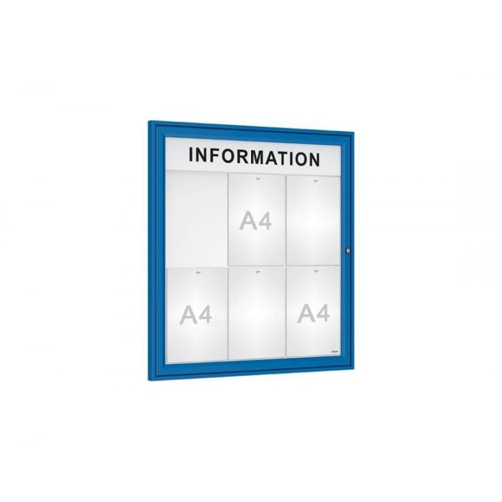 6 A4 - bleu RAL 5010