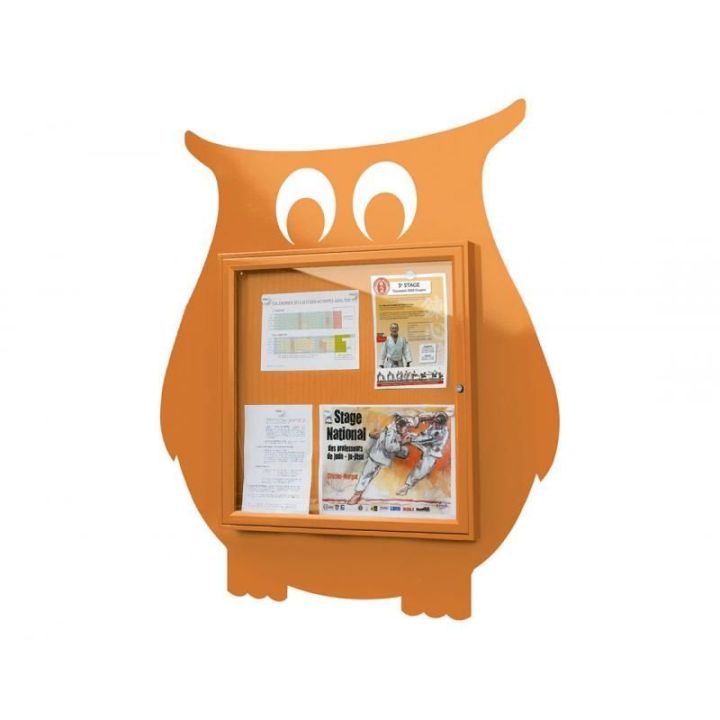 Vitrine hibou 6 A4 - orange RAL 1017
