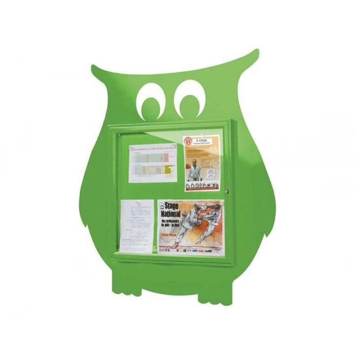 Vitrine hibou 6 A4 - vert RAL 6018