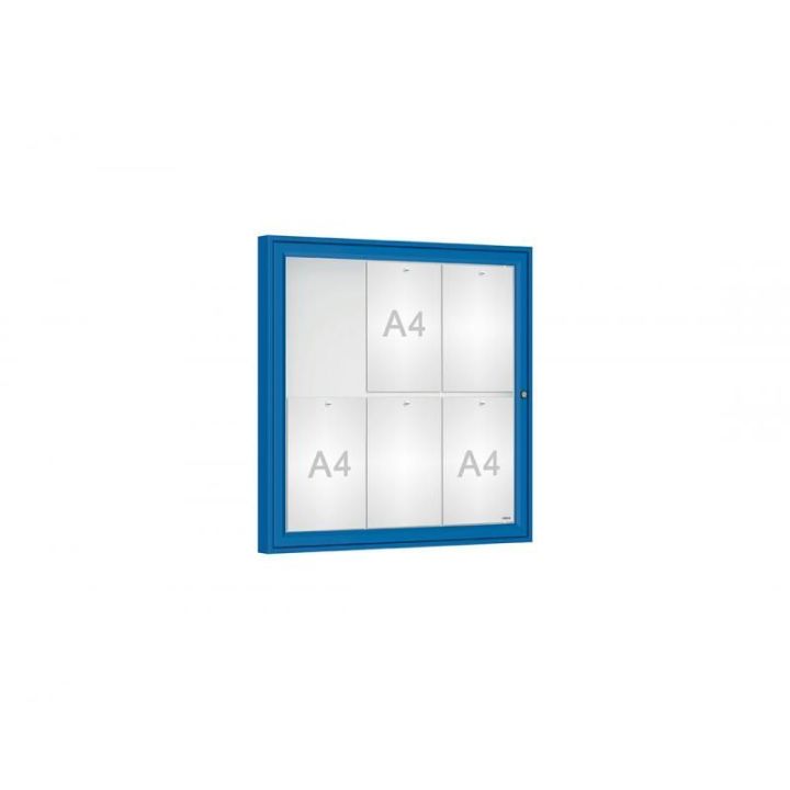 6 A4 - bleu RAL 5010