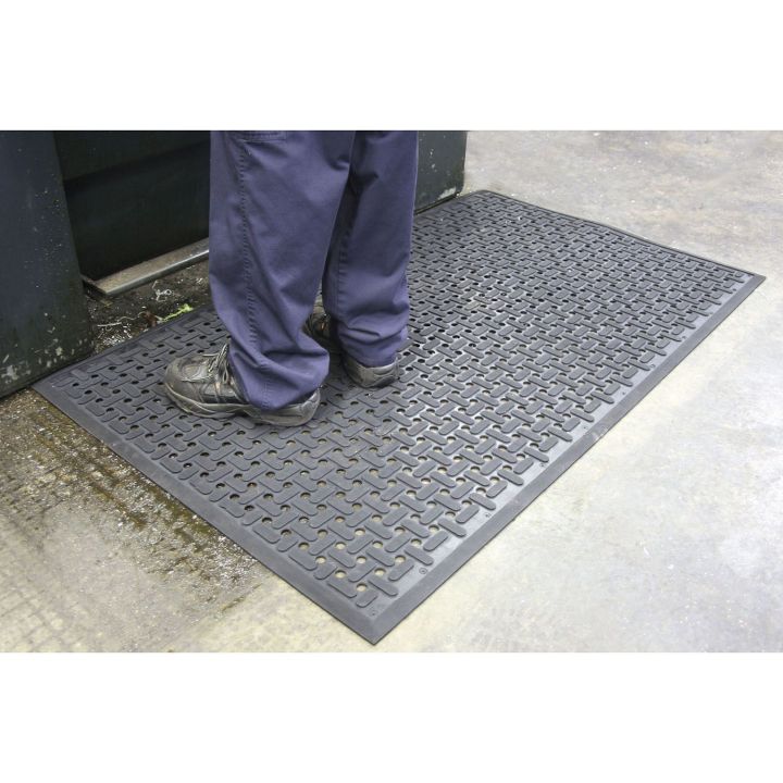 Caillebotis antifatigue et antidérapant en nitrile - Caillebotis industriel K-MAT INDUSTRY