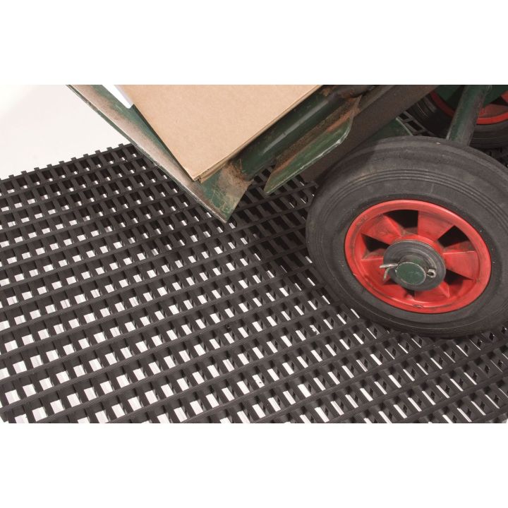Caillebotis antidérapants en PVC - maille 30x10mm - Caillebotis industriel COBAMAT INTER