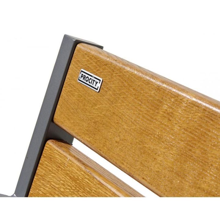 Banc Silaos® sénior Aspect Corten finition acajou 1200 mm