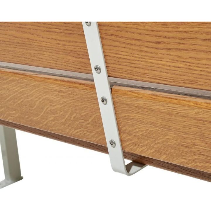 Banc Silaos® sénior Aspect Corten finition acajou 1200 mm
