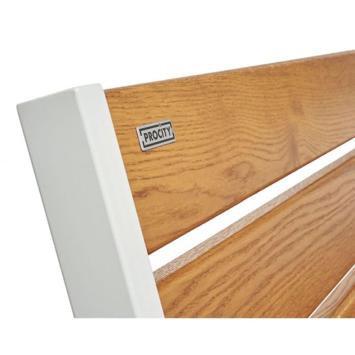 Banc Silaos® sénior Aspect Corten finition acajou 1200 mm