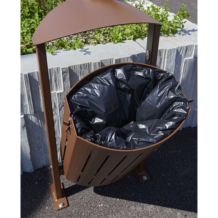 Corbeille d'extérieur Silaos acier 50 litres