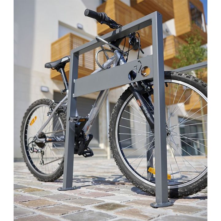 Arceau vélos MILAN avec signalétique