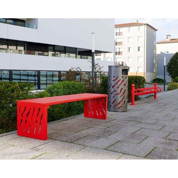 Banquette Venise acier