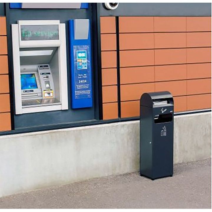 Conteneur à déchets avec cendrier | Combiné cendrier-poubelle pour l'exterieur