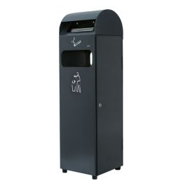 Conteneur à déchets avec cendrier | Combiné cendrier-poubelle pour l'exterieur