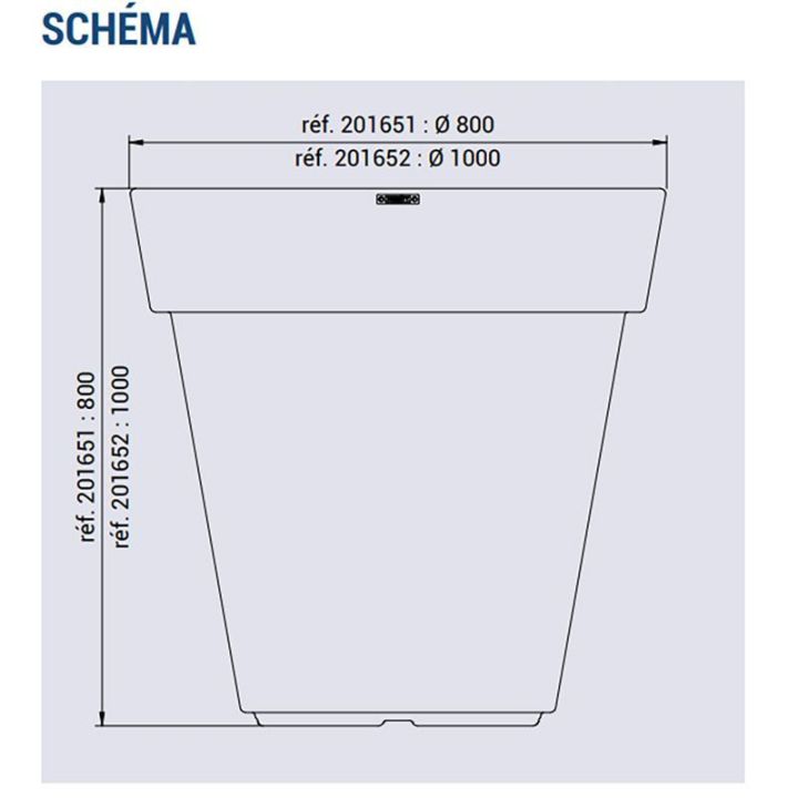 Vase Héritage en PEHD