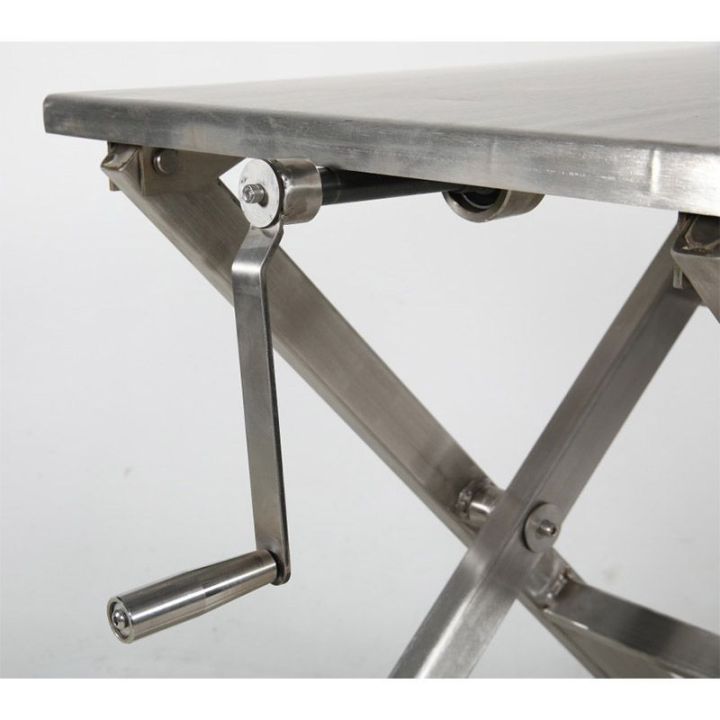 Table élévatrice en inox à manivelle | Tables élévatrices