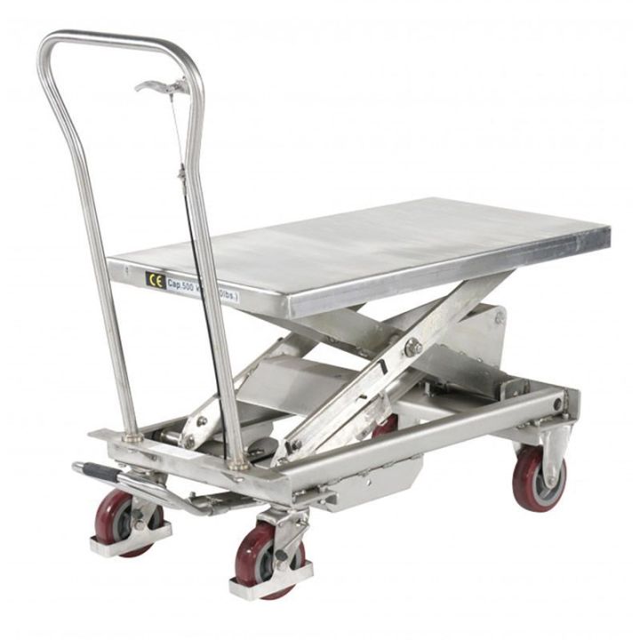 Table élévatrice en inox 500 kg | Tables élévatrices