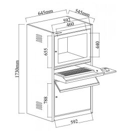 Armoire informatique auto ventilée | Mobilier d'atelier