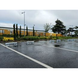 Butée de parking pour camion en acier galvanisé