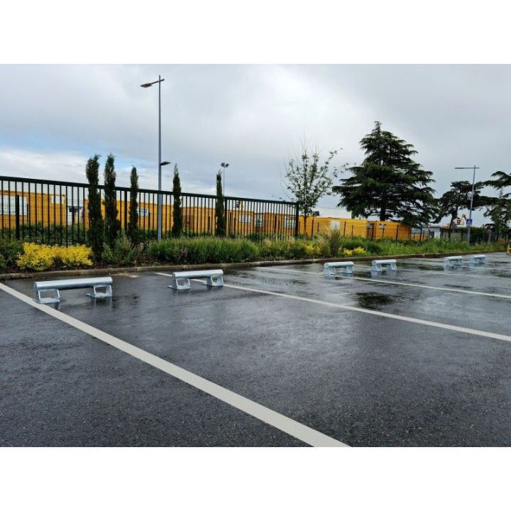 Butée de parking pour camion en acier galvanisé